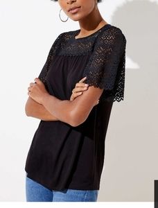 Loft Lace Yoke Top